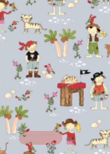 Bild von Rolle 200m x  70cm, Freibeuter Piraten, bunt