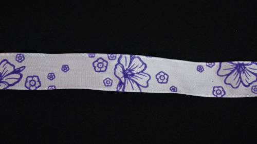 Bild von Band 20m/ 25mm, Hibiskus, lila