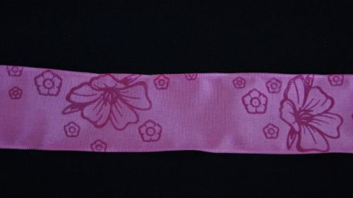 Bild von Band 20m/ 40mm, Hibiskus, fuchsia