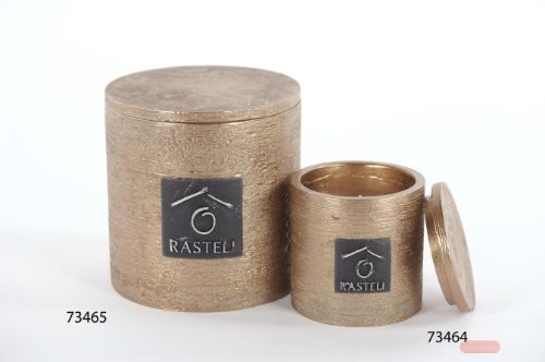 Bild von Duftkerze, Paraffintopf H10x Ø10cm, mystic musk