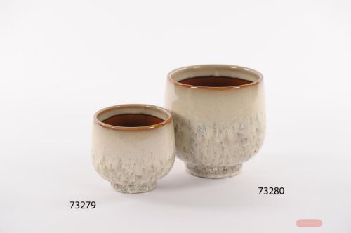 Bild von Blumentopf, Glaze Keramik Ø11.8x 11cm, stone