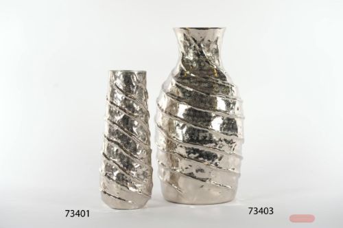 Bild von Vase, Twisty treasure - Alu Ø16x 43cm, silber
