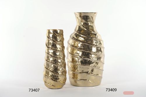 Bild von Vase, Twisty treasure - Alu Ø16x 43cm, gold