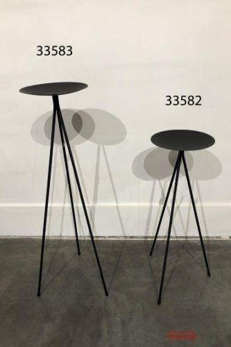 Bild von Ständer metall,  H70cm (f. Windlicht), schwarz