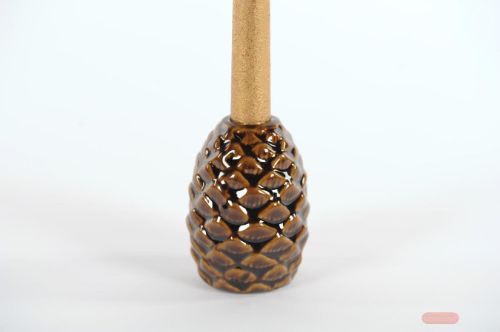 Bild von Kerzenhalter, Fir apple Ø6.5x 10.5cm, burgundy