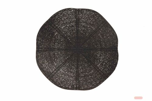 Bild von Placemat, Wirwar rund 38cm, schwarz