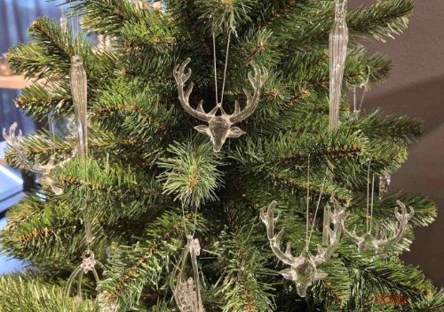 Bild von Schmuckstück, Glas hängend - Ø9x H10cm S/4, klar