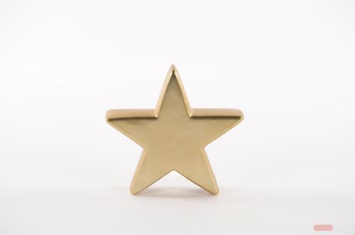 Bild von Deko Stern, Party - Alu L13.5x 3x H13cm, gold
