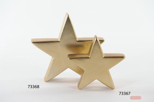 Bild von Deko Stern, Party - Alu L18x 3.5x H17cm, gold