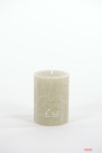 Bild von Rustic Zylinderkerze,   8cm x Ø60mm, eukalyptus