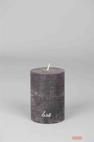 Bild von Rustic Zylinderkerze, 19cm x Ø90mm, beluga