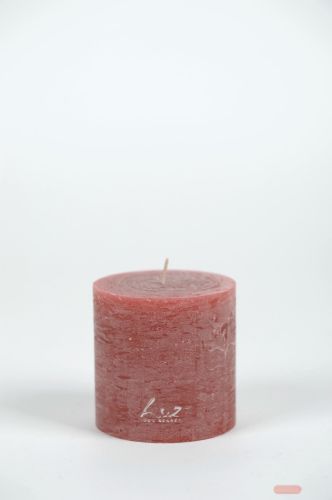 Bild von Rustic Zylinderkerze, 13cm x Ø90mm, braun