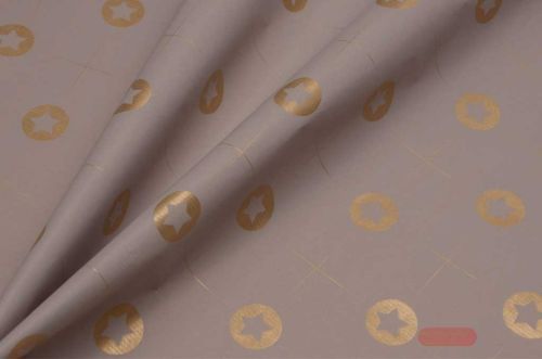 Bild von Blm-Papier,  75cm - Star Circle, stonegrey - gold