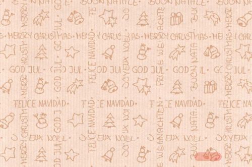 Bild von Blm-Papier,  75cm - Christmas Greetings, weiss