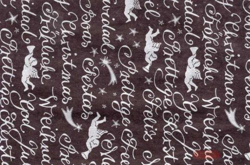 Bild von Blm-Papier,  75cm - Kalligraphie, schwarz-silber