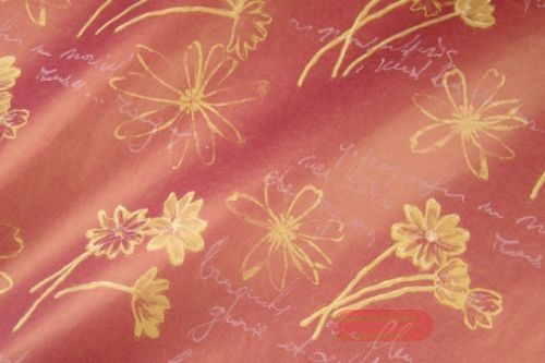 Bild von Blm-Papier,  50cm - Swinging Flowers, aubergine