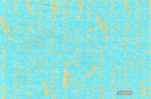 Bild von Blm-Papier,  50cm - Kalligraphie, bremerblau-gold