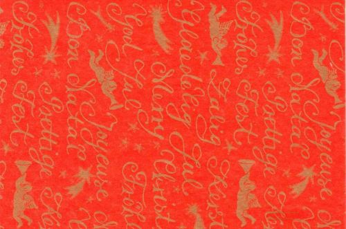 Bild von Blm-Papier,  50cm - Kalligraphie, rot-gold