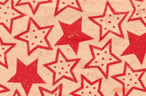 Bild von Blm-Papier, 100cm - Festive Stars, rot