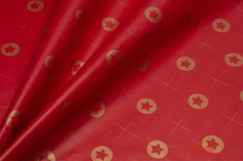 Bild von Blm-Papier, 100cm - Star Circle, fiery red - gold