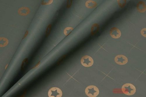 Bild von Blm-Papier, 100cm - Star Circle, cosy moos - gold