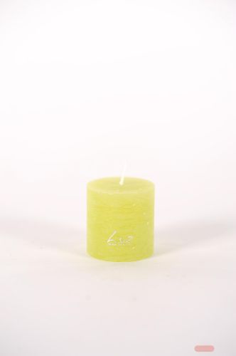 Bild von Rustic Zylinderkerze,   5cm x Ø50mm, limette
