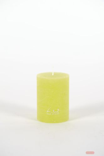 Bild von Rustic Zylinderkerze,   8cm x Ø60mm, limette