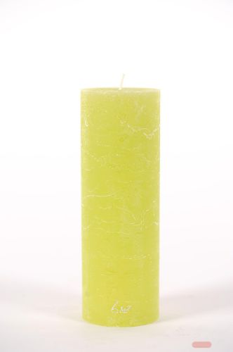 Bild von Rustic Zylinderkerze, 20cm x Ø70mm, limette