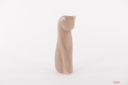 Bild von Kerzen Katze, H25x Ø9cm, potobello