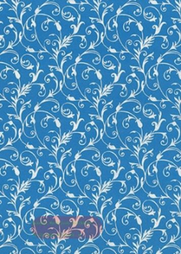 Bild von Bogen 70x 100cm, Classico Ranken, antikblau