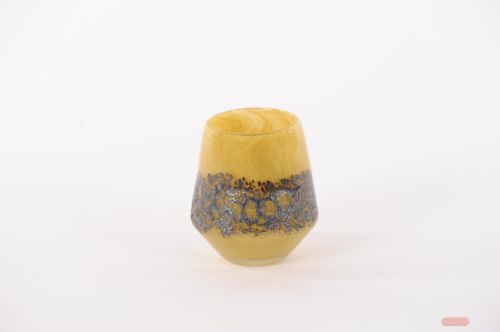 Bild von Glasvase, Excitement - Ø8x H8.6cm, curry