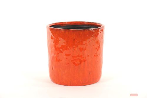 Bild von Blumentopf, Botanical Ø26x H25.5cm, mandarin red