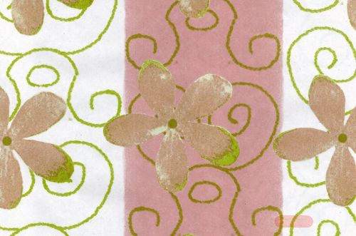 Bild von Blm-Papier,  75cm - Clematis, rosenholz - lindgrün