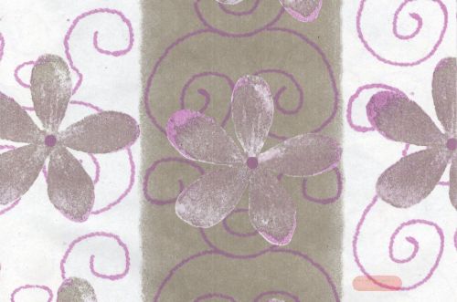 Bild von Blm-Papier,  50cm - Clematis, garlic-grey