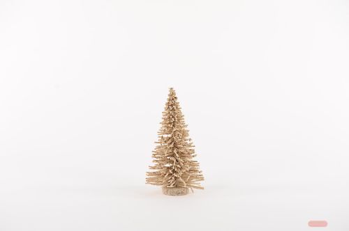 Bild von Tannenbaum, Tinsel Ø16x H25cm, champagne