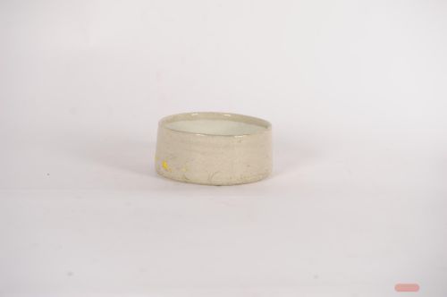 Bild von Blumenschale, Grooved Ø19x H8cm, grau/gelb