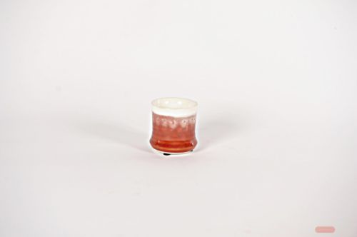 Bild von Blumentopf, Ombre- Keramik Ø7x H7cm, venetian-rot