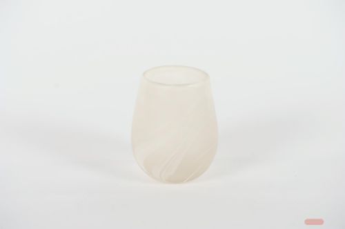 Bild von GlasVotiv, Glow on Ø13x H9cm, white