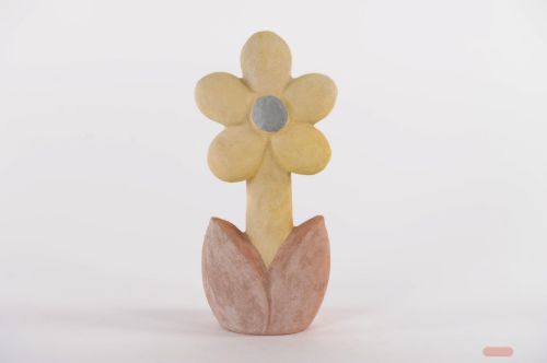 Bild von Flowertime, Keramik- L15x 9.5x H33cm, yellow