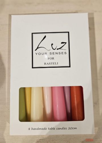 Bild von Kerzen-Box, Frühlings 8 Stk - H20x Ø22mm, sortiert