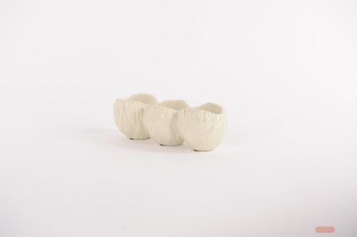 Bild von Blumentopf, Cosse-3 Zement L25.8x 10x H8.8cm, creme