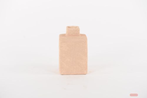 Bild von BlumenVase, Rustic Flasche L11.5x H18.5cm, pink champagne