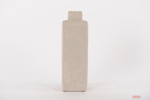 Bild von BlumenVase, Rustic Flasche - L11.5x H35cm, light grey