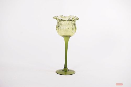 Bild von Teelichthalter, Floral light - Ø10x H22.5cm, grün