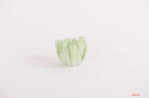 Bild von Teelichthalter, Tulipe - Ø11x H8.5cm, grün
