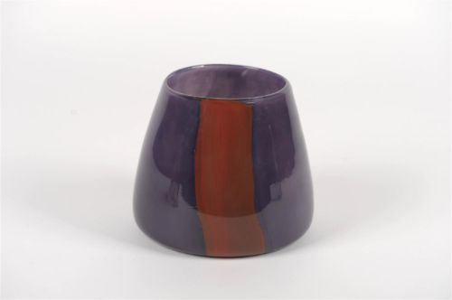 Bild von Glasvase, Moon Ø20x H17cm, purple