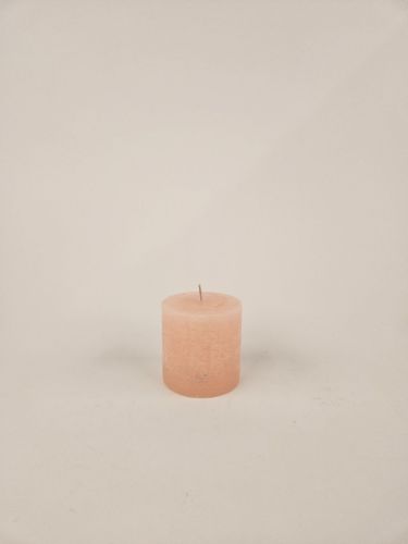 Bild von Rustic Zylinderkerze,   9cm x Ø90mm, sepia rose