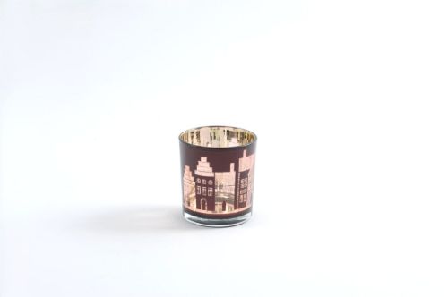 Bild von Windlicht Votiv, Village Ø7.3x H8cm, red