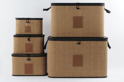 Bild von Korb, Bamboo - Set/5 - 60x 40x H40cm, braun