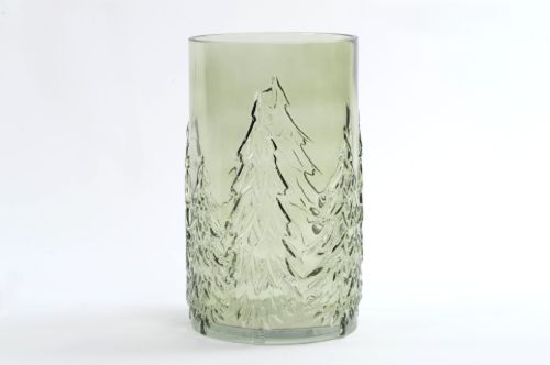 Bild von Windlicht Votiv, Pine Tree Ø16x H22cm, grün
